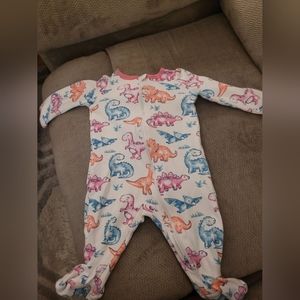 Footsie onesie baby girl dinosaurs